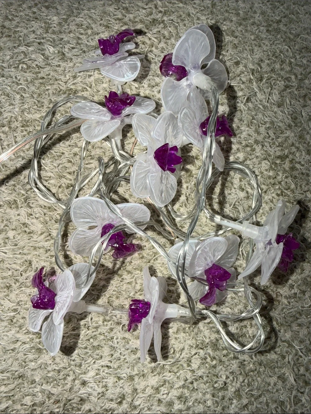 Ashland Purple & Clear Orchid LED String Lights